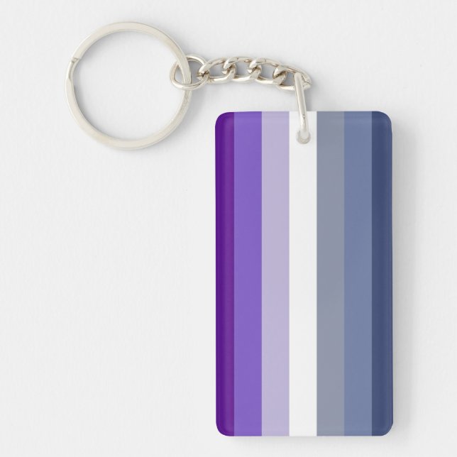 Butch Lesbian Pride Flag Key Ring (Front)