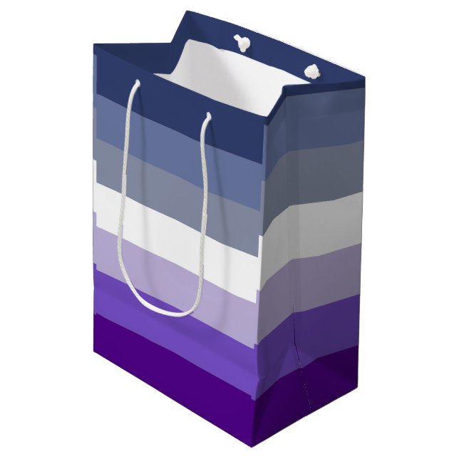 Butch Lesbian Pride Flag Medium Gift Bag (Front Angled)