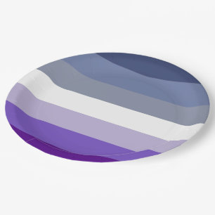Butch Lesbian Pride Flag Paper Plate