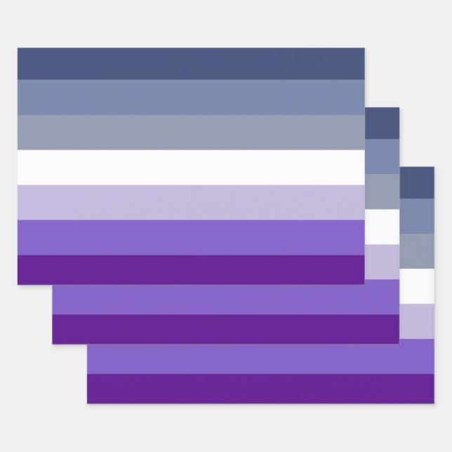 Butch Lesbian Pride Flag Wrapping Paper Sheet (Set)