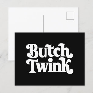 Butch Twink LGBTQ Pride Month Postcard
