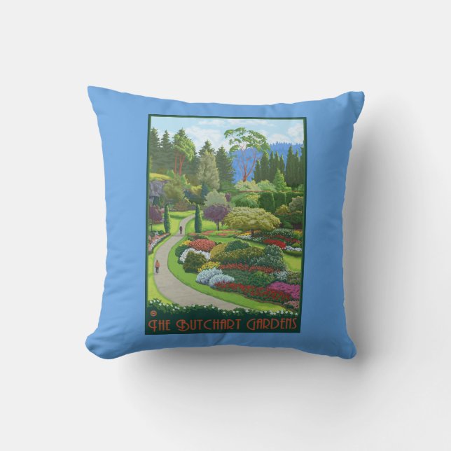 Butchart Gardens - Brentwood Bay Cushion (Front)