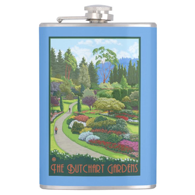 Butchart Gardens - Brentwood Bay Hip Flask (Front)