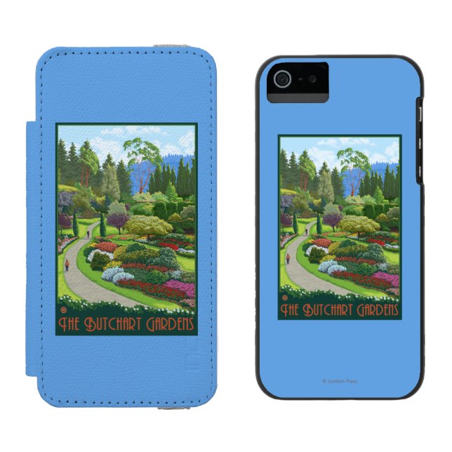 Butchart Gardens - Brentwood Bay Incipio iPhone Wallet Case (Side by Side)