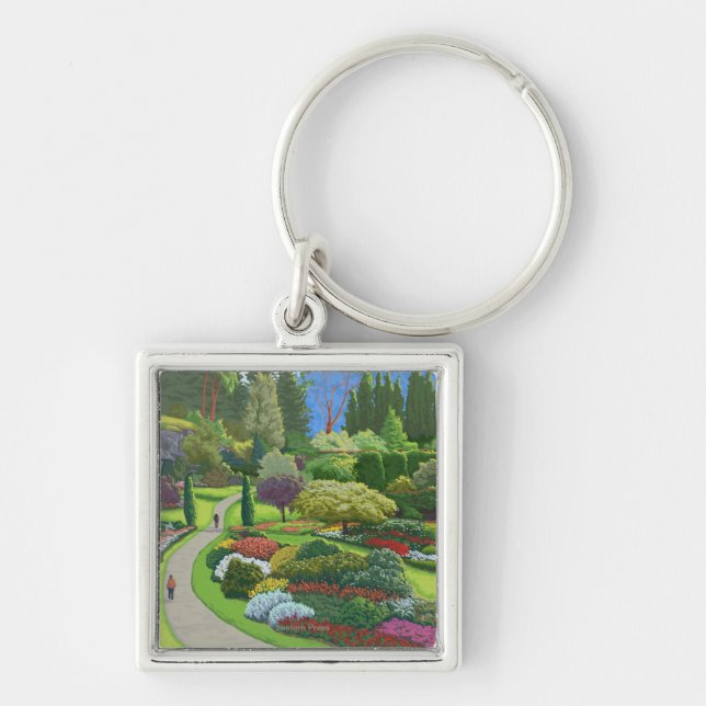 Butchart Gardens - Brentwood Bay Key Ring (Front)