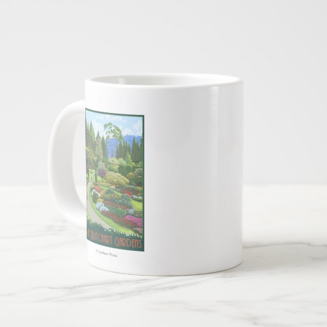 Butchart Gardens - Brentwood Bay Large Coffee Mug (Front Left)