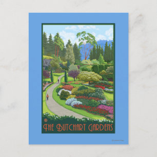 Butchart Gardens - Brentwood Bay Postcard