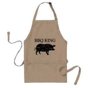 Butcher Chart Cuts of Pork Pig BBQ King Standard Apron