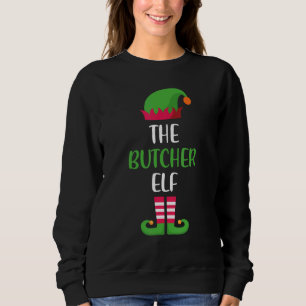 Butcher Elf Family Matching Group Christmas Pajama Sweatshirt