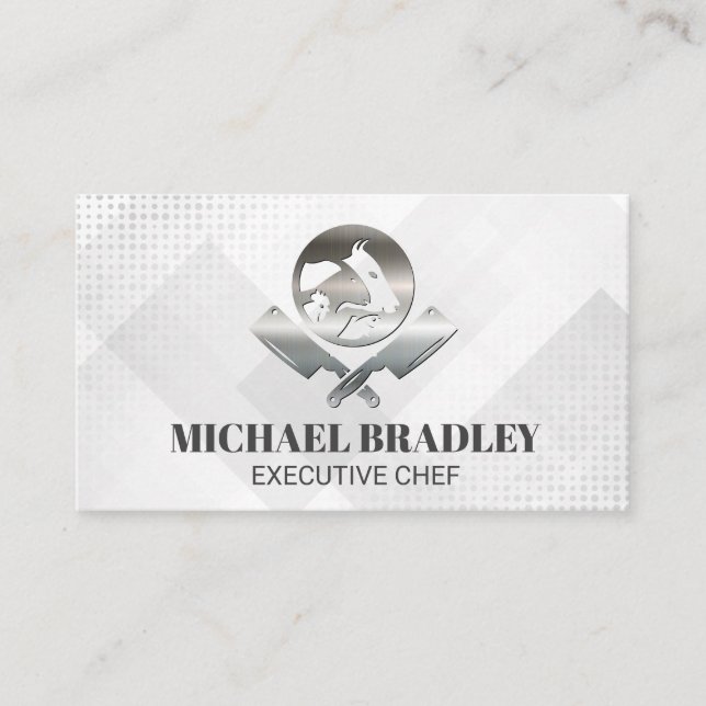 Butcher Knives | Cattle | Live Stock Business Card (Front)