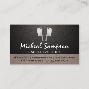 Butcher Knives Chef Business Card