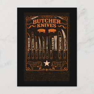 Butcher Knives Postcard