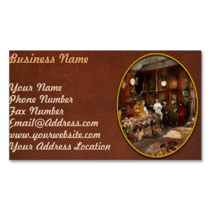 Butcher - The game centre 1895 Magnetic Business Card