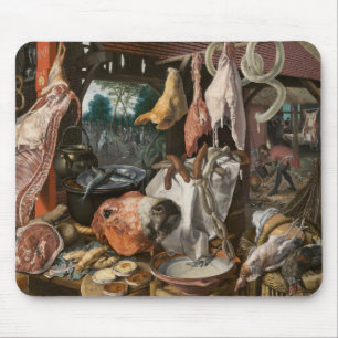 Butcher's Stall (by Pieter Aertsen) Mouse Pad