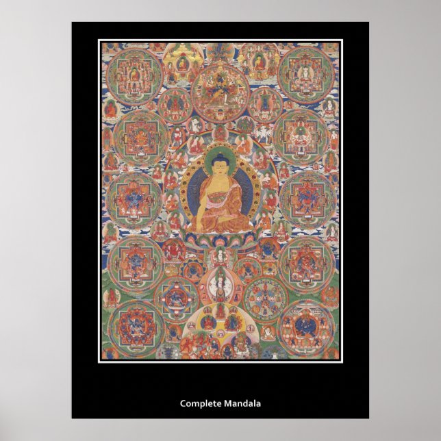 Buthanese Complete Mandala XIX Century Poster (Front)