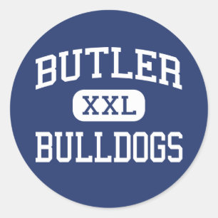 Butler - Bulldogs - High - Butler New Jersey Classic Round Sticker