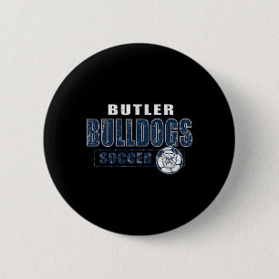 Butler Bulldogs Vintage Team Soccer - Neutral Butl 6 Cm Round Badge