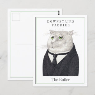 BUTLER CAT Postcard 