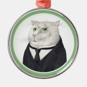 BUTLER CAT Premium Round Ornament