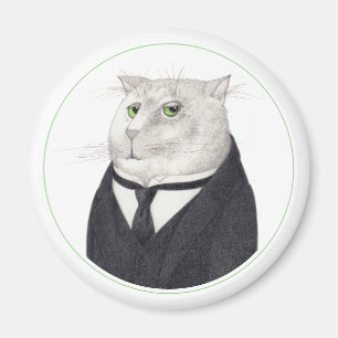 BUTLER CAT Round Magnet II