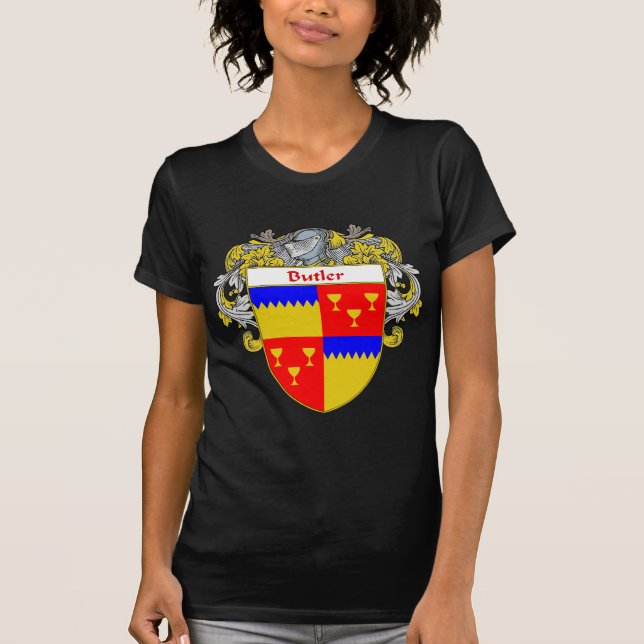 Butler Coat of Arms (Mantled) T-Shirt (Front)