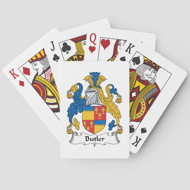 Butler Family Crest Playing Cards (Back)