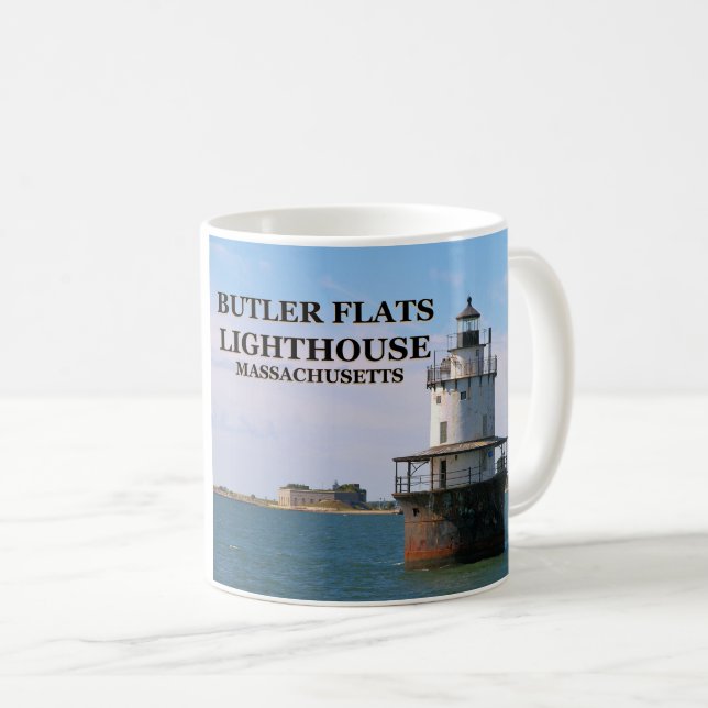 Butler Flats Lighthouse, Massachusetts Mug (Front Right)