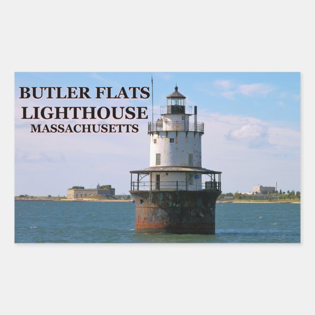 Butler Flats Lighthouse, Massachusetts Stickers (Front)