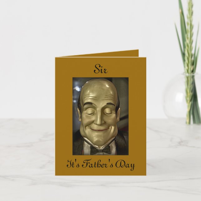 Butler Servant Waiter Maitre D Father's Day Card (Front)