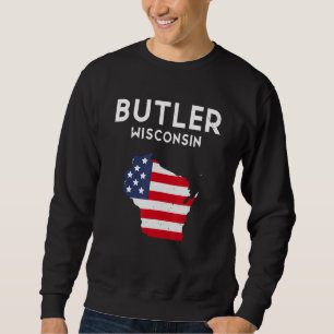 Butler Wisconsin USA State America Travel Wisconsi Sweatshirt