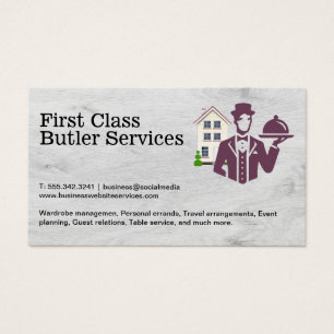 Butler with Serving Platter House Services