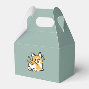 Butt First, Let's Nap – Cute Corgi Butt Cartoon Favour Box