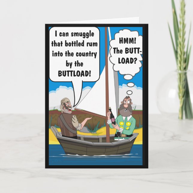 BUTT LOAD JOKE. CARD (Front)