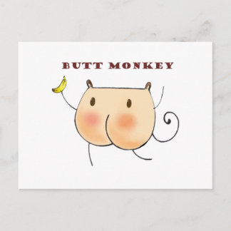 Butt Monkey Postcard