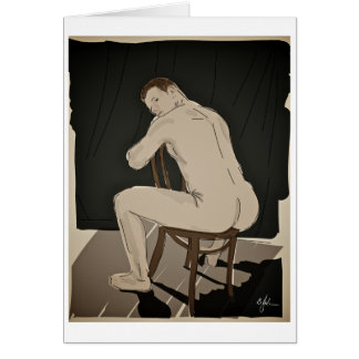 Butt Naked Greeting Card