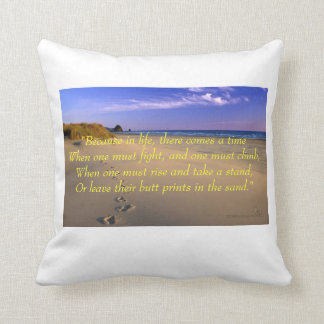 Butt Prints in the Sand Cushion