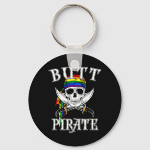 Butt rate LGBT Funny Halloween Gay Key Ring