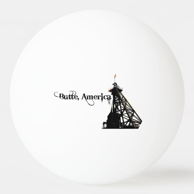 Butte, America Ping Pong Ball (Front)