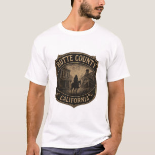 Butte County California – Vintage Gold Rush badge T-Shirt
