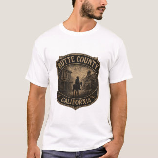 Butte County California – Vintage Gold Rush badge T-Shirt