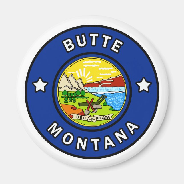 Butte Montana Magnet (Front)