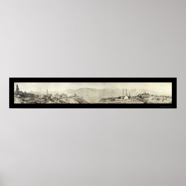 Butte, MT Mines Photo 1914 Poster (Front)