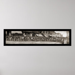 Butte MT Motorcycle Photo 1914 Poster