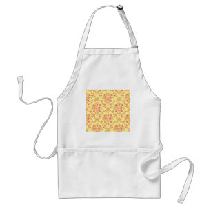 Butter and Cranberry Damask Standard Apron