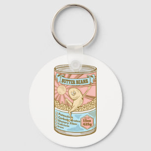 BUTTER BEANS Lima Beans Key Ring