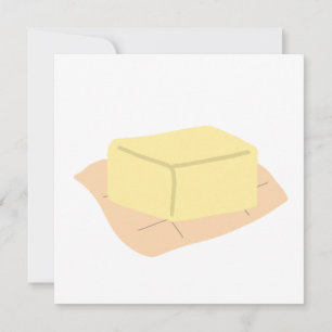 Butter Block On Parchment Paper Gift Invitation