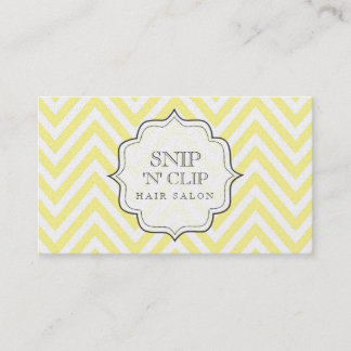 Butter Chevron Filigree Zig Zag Hair Stylist Cards