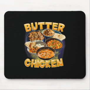 Butter Chicken Meme Indian Food Murgh Makhani Vint Mouse Pad
