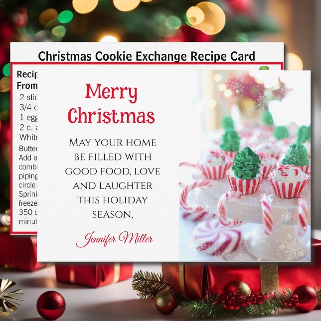 Butter Cookie Exchange Recipe Christmas Card (Creator Uploaded)