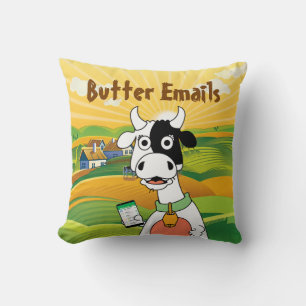 Butter Emails Political Humour Cushion